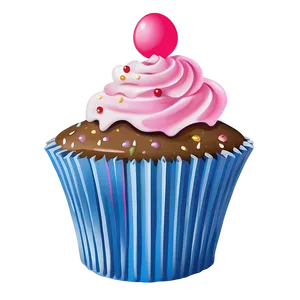 Pink Cupcake Png 05032024 PNG image