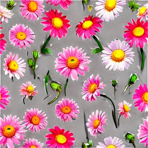 Pink Daisy Flowers Png 8 PNG image