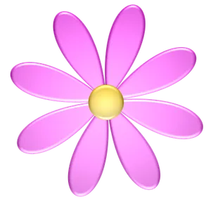 Pink Daisy Illustration