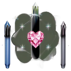 Pink Diamond Heart Beauty Icon PNG Vtk11 PNG
