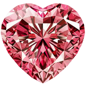 Pink Diamond Heart Perfection PNG Rxq