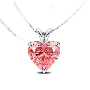 Pink Diamond Heart Spectacle PNG Fmn