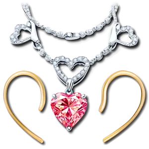 Pink Diamond Heart Splendor PNG Bde49 PNG