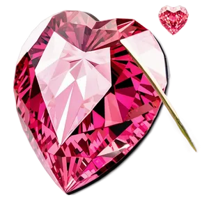 Pink Diamond Heart Treasure PNG Dgv