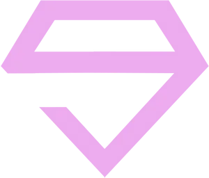 Pink Diamond Shape Kpop Logo PNG