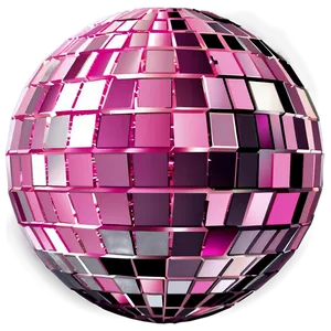 Pink Disco Ball Reflections PNG image