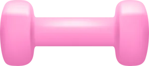 Pink Dumbbell Icon