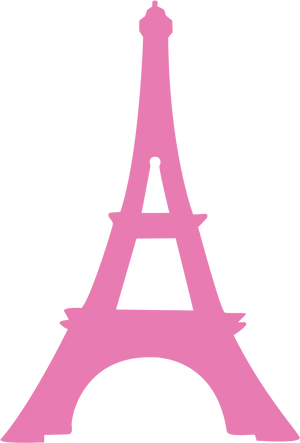 Pink Eiffel Tower Graphic PNG image