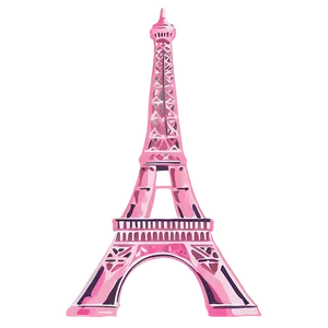 Pink Eiffel Tower PNG Cyc