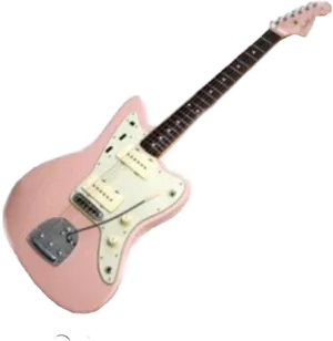 Pink Electric Guitar PNG image