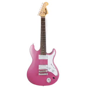 Pink Electric Guitar PNG 05062024
