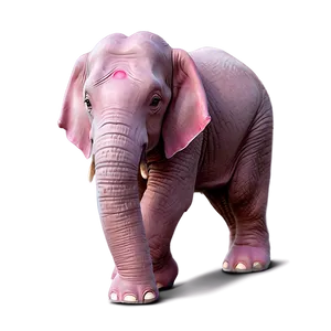 Pink Elephant C PNG image