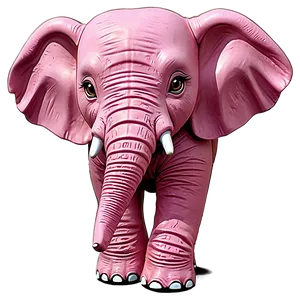 Pink Elephant For Kids Room Png Bda28 PNG image