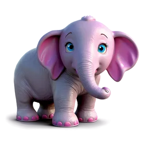 Pink Elephant For Kids Room Png Jvv30 PNG image