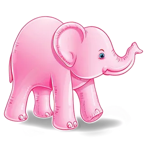 Pink Elephant Illustration Png 06292024 PNG image