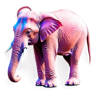 Pink Elephant In The Garden PNG Kxb6