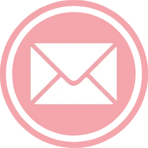Pink Email Icon PNG