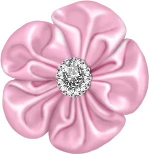 Pink Fabric Diamond Centerpiece.png PNG image