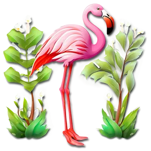 Pink Flamingo Icon PNG 06292024
