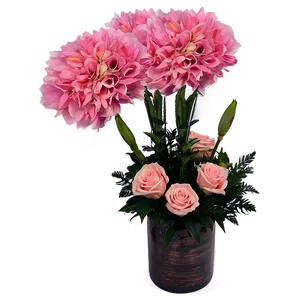 Pink Floral Arrangement PNG Qgt28