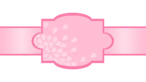 Pink Floral Banner Design