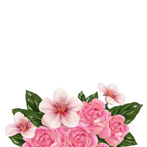 Pink Floral Bouquet PNG Rhw72