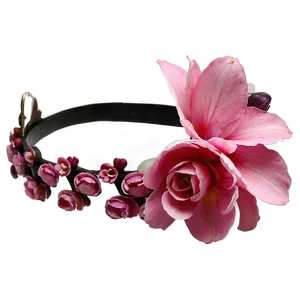 Pink Floral Crown PNG 05242024