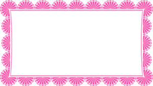 Pink Floral Decorative Frame