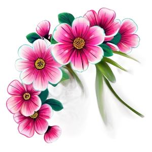 Pink Floral Swirl PNG Ssw7 PNG