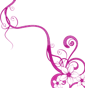 Pink_ Floral_ Vine_ Graphic PNG image