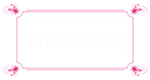 Pink Floral Wedding Banner Template