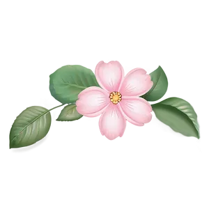 Pink Flower Vintage PNG Emg