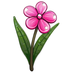 Pink Flowers Cartoon PNG Sse7