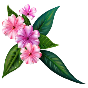 Pink Flowers Decoration PNG 45