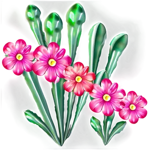 Pink Flowers Decoration PNG Ifv