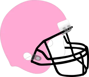 Pink Football Helmet Clipart PNG image