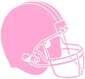 Pink Football Helmet Vector