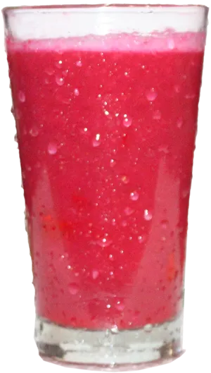 Pink Fruit Smoothie Glass PNG