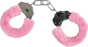 Pink Furry Handcuffs PNG
