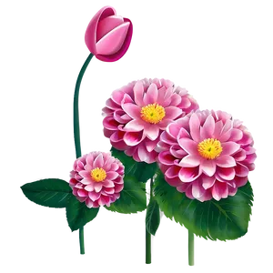 Pink Garden Flower PNG 99