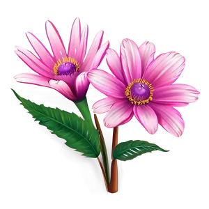 Pink Garden Flower PNG Ubo