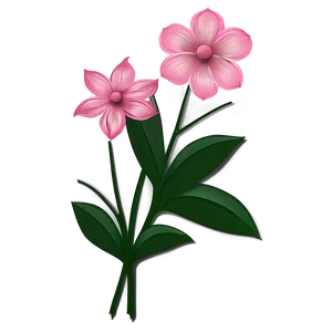 Pink Garden Flower PNG Vvg