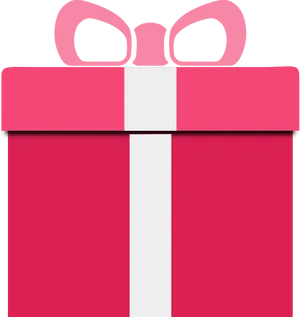 Pink Gift Box Top View
