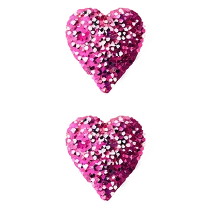 Pink Glitter Heart Png Kkv36 PNG image