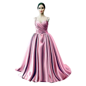 Pink Gown Dress PNG 06292024