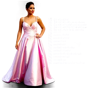 Pink Gown Dress PNG Vhx PNG