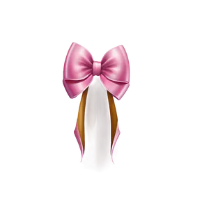 Pink Hair Bow Png Roi PNG image