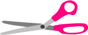 Pink Handled Scissors PNG image