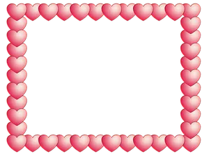 Pink Heart Border Frame