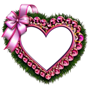 Pink Heart Border PNG 95